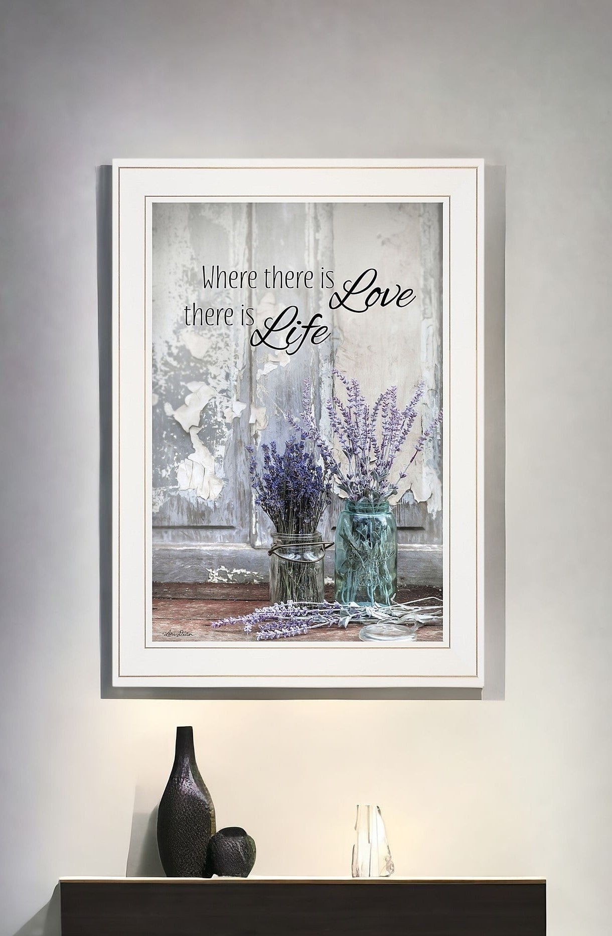 Where There is Love 2 White Framed Print Wall Art