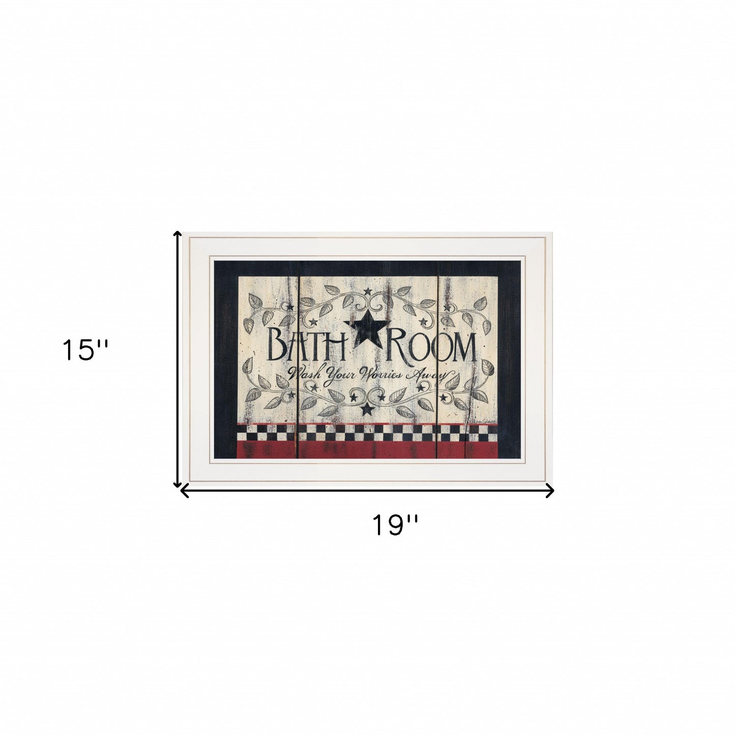 Bathroom White Framed Print Wall Art