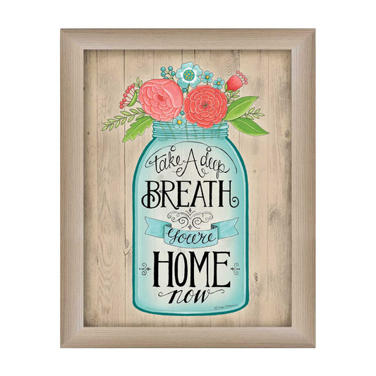 Youre Home Now Brown Framed Print Wall Art