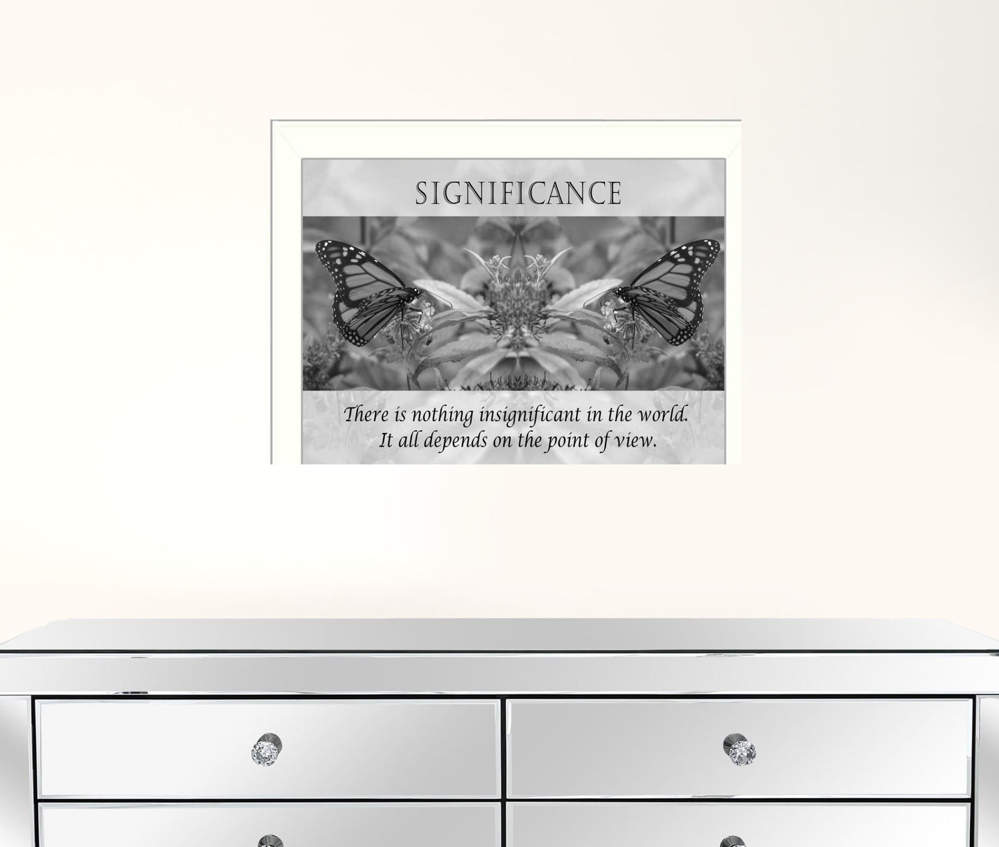 Significance 6 White Framed Print Wall Art