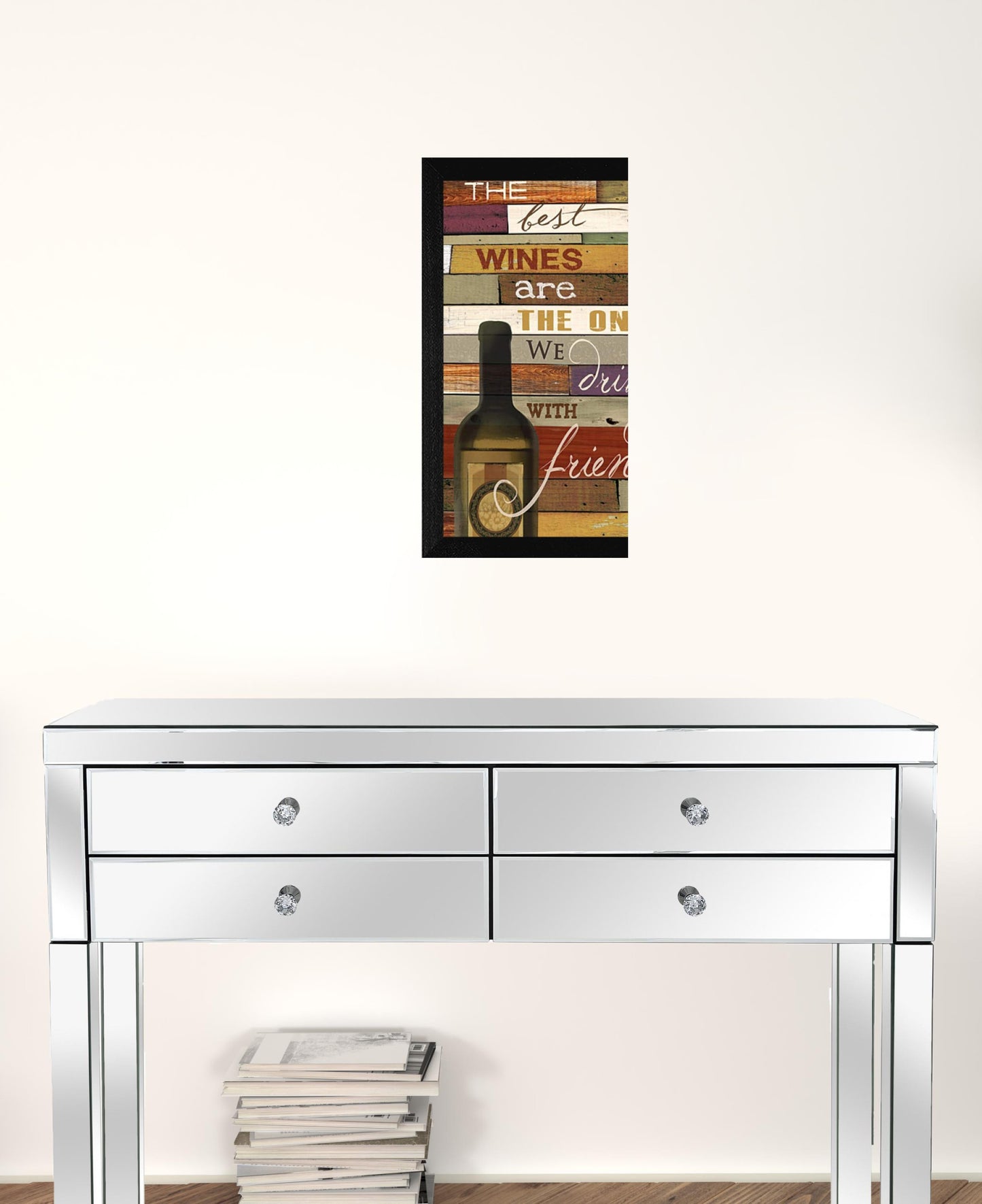 The Best Wine 1 Black Framed Print Wall Art