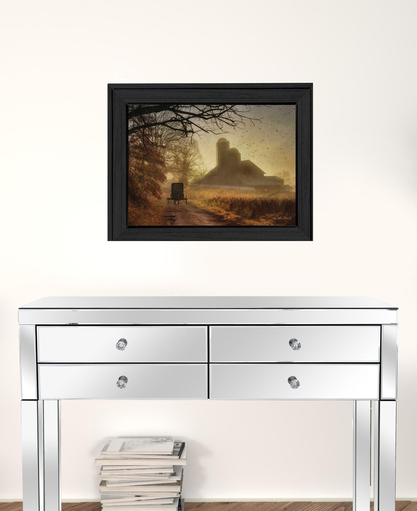 Sunday Morning 2 Black Framed Print Wall Art