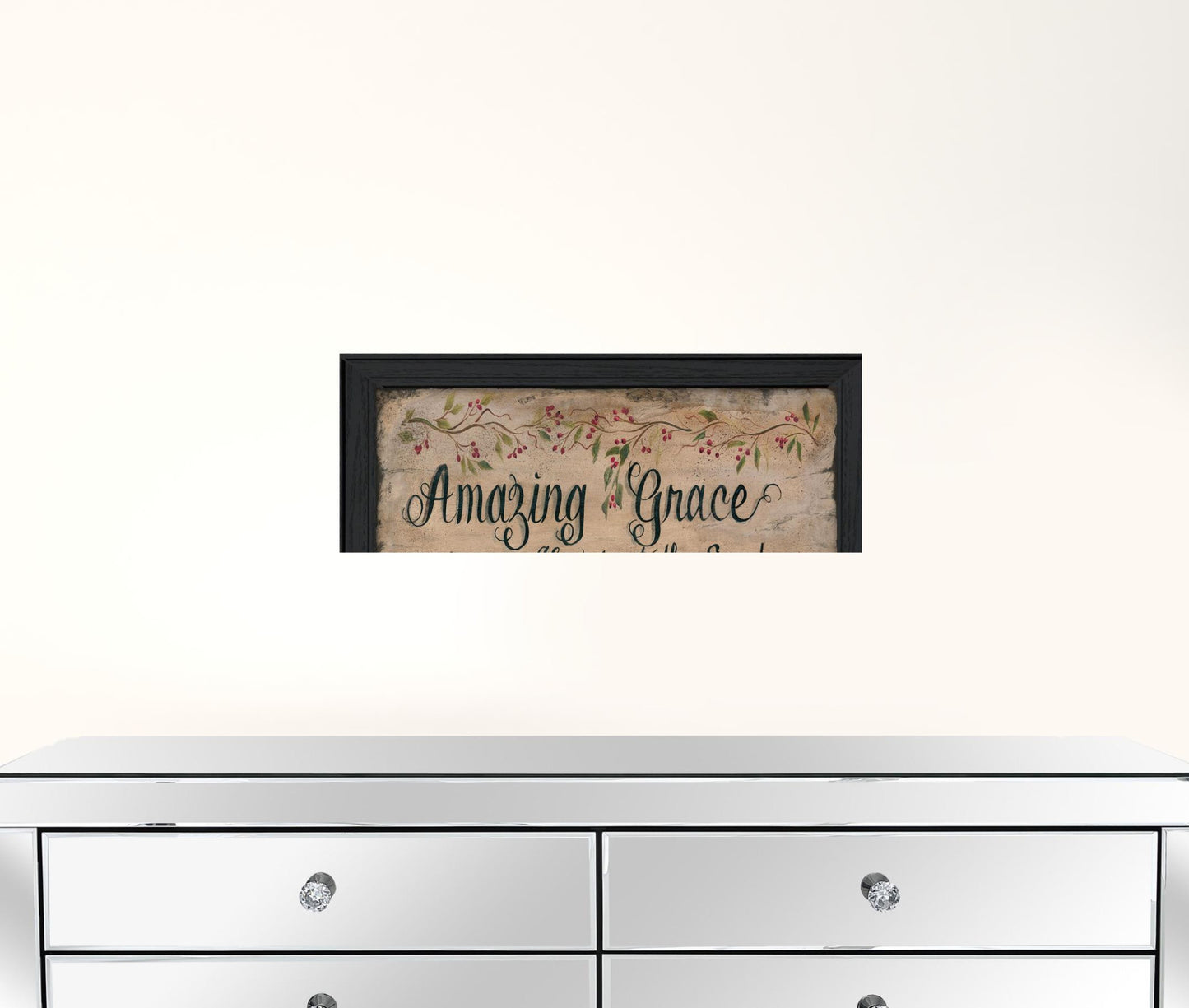 Amazing Grace 2 Black Framed Print Wall Art
