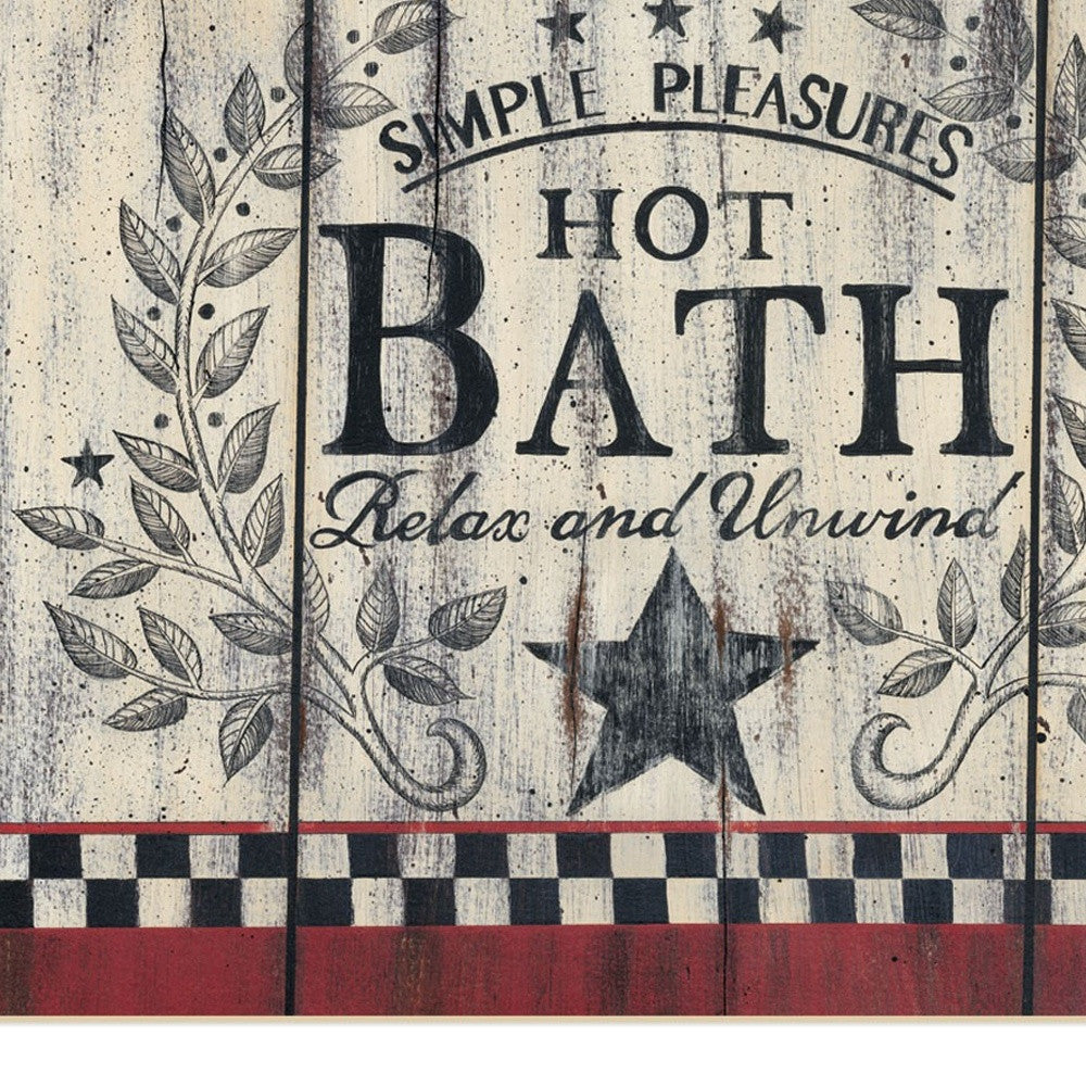 Set Of Two Hot Bath 10 White Framed Print Wall Art