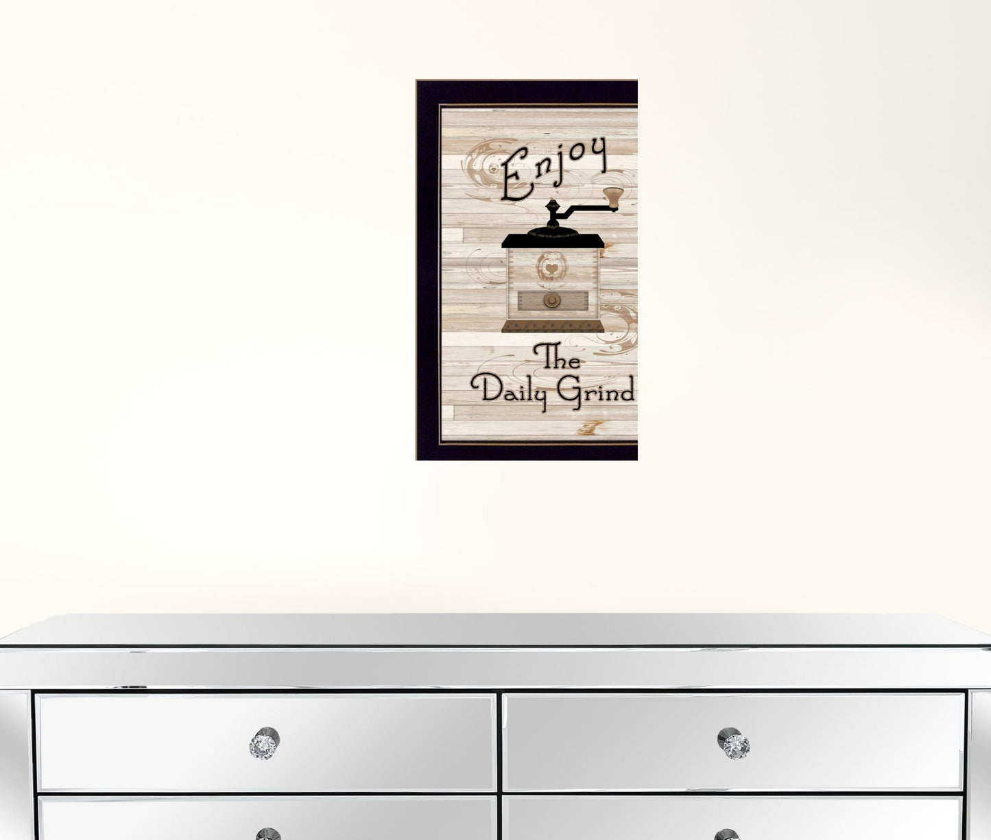 The Daily Grind 3 Black Framed Print Wall Art