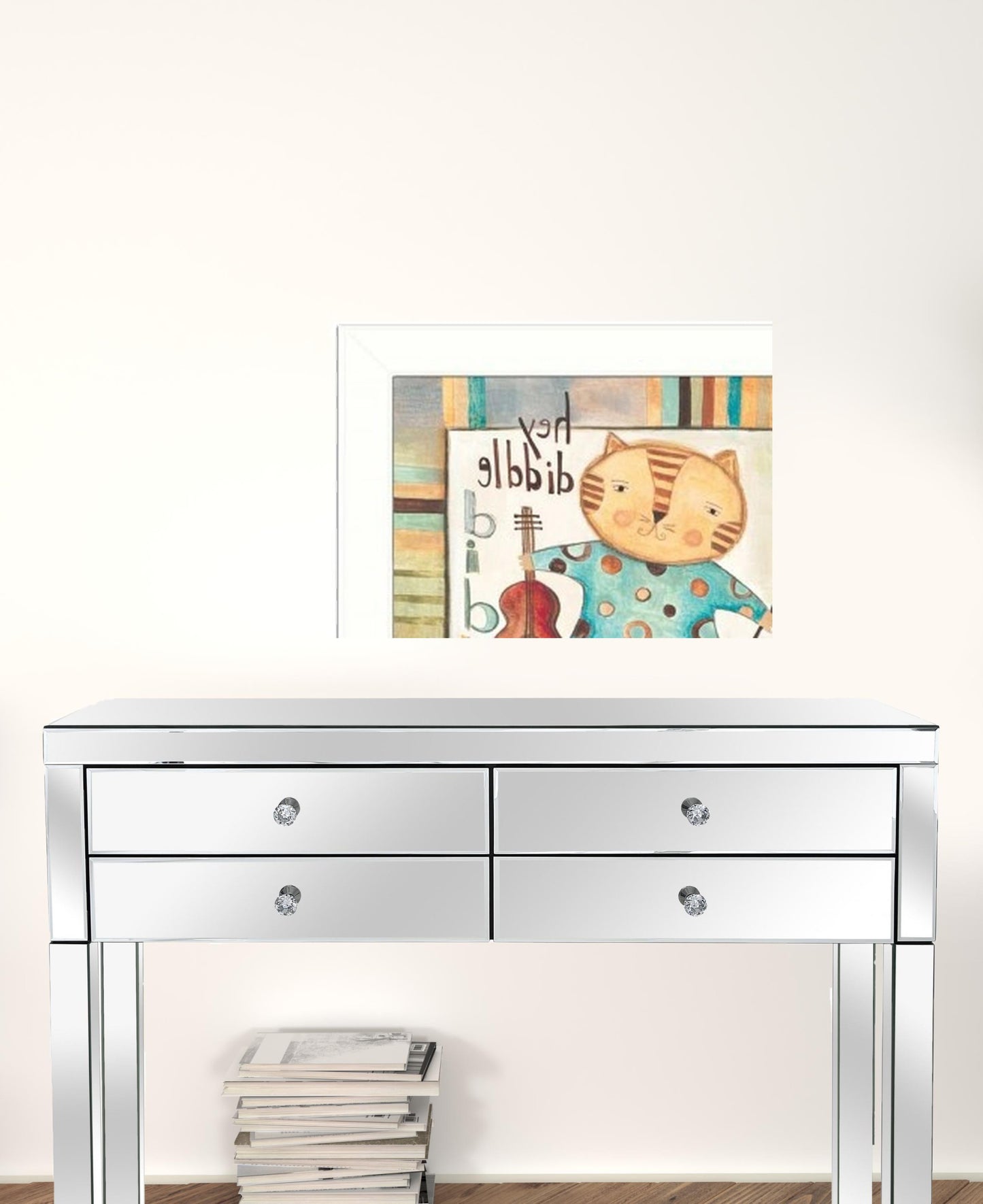 Set Of Two Nursery Pictures White Framed Print Wall Art