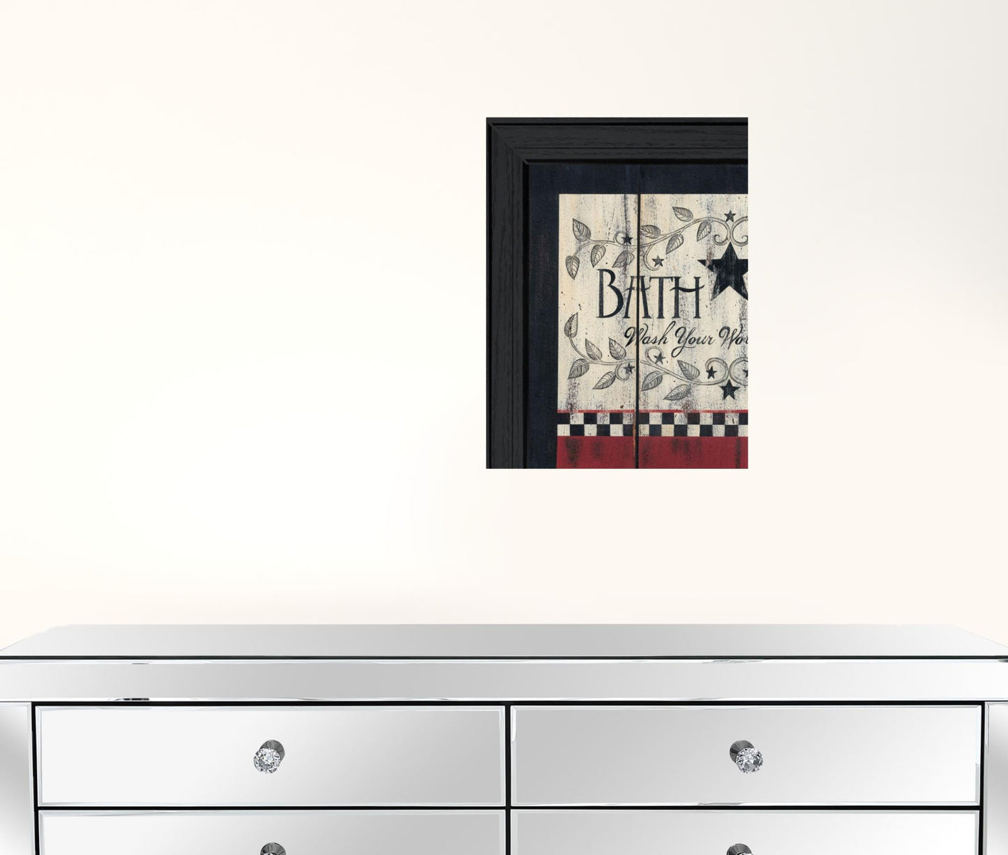 Set Of Two Hot Bath 7 Black Framed Print Wall Art