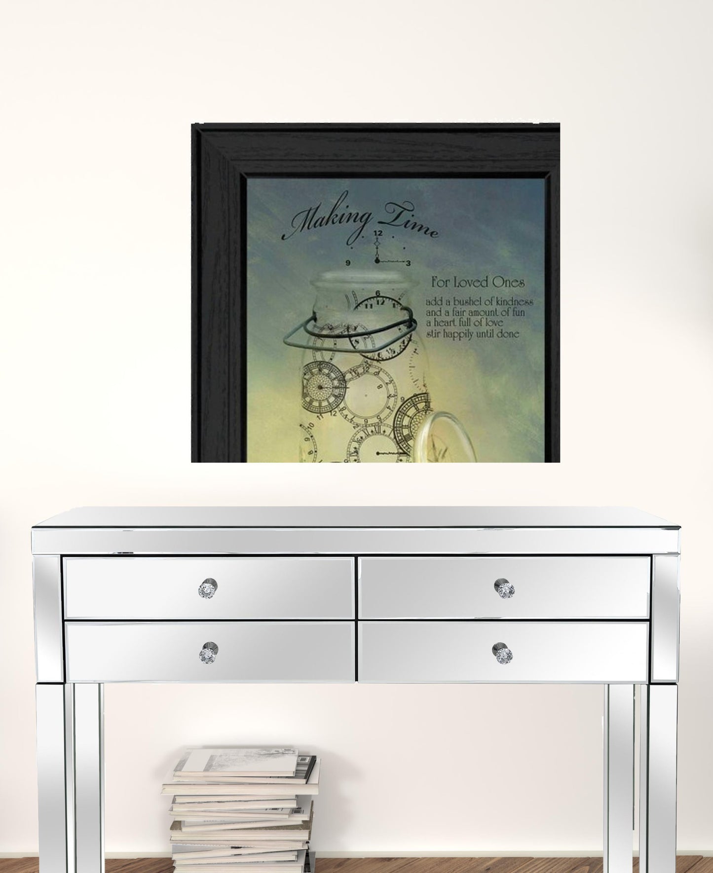 Set Of Two Glass Jars Black Framed Print Kitchen Wall Art