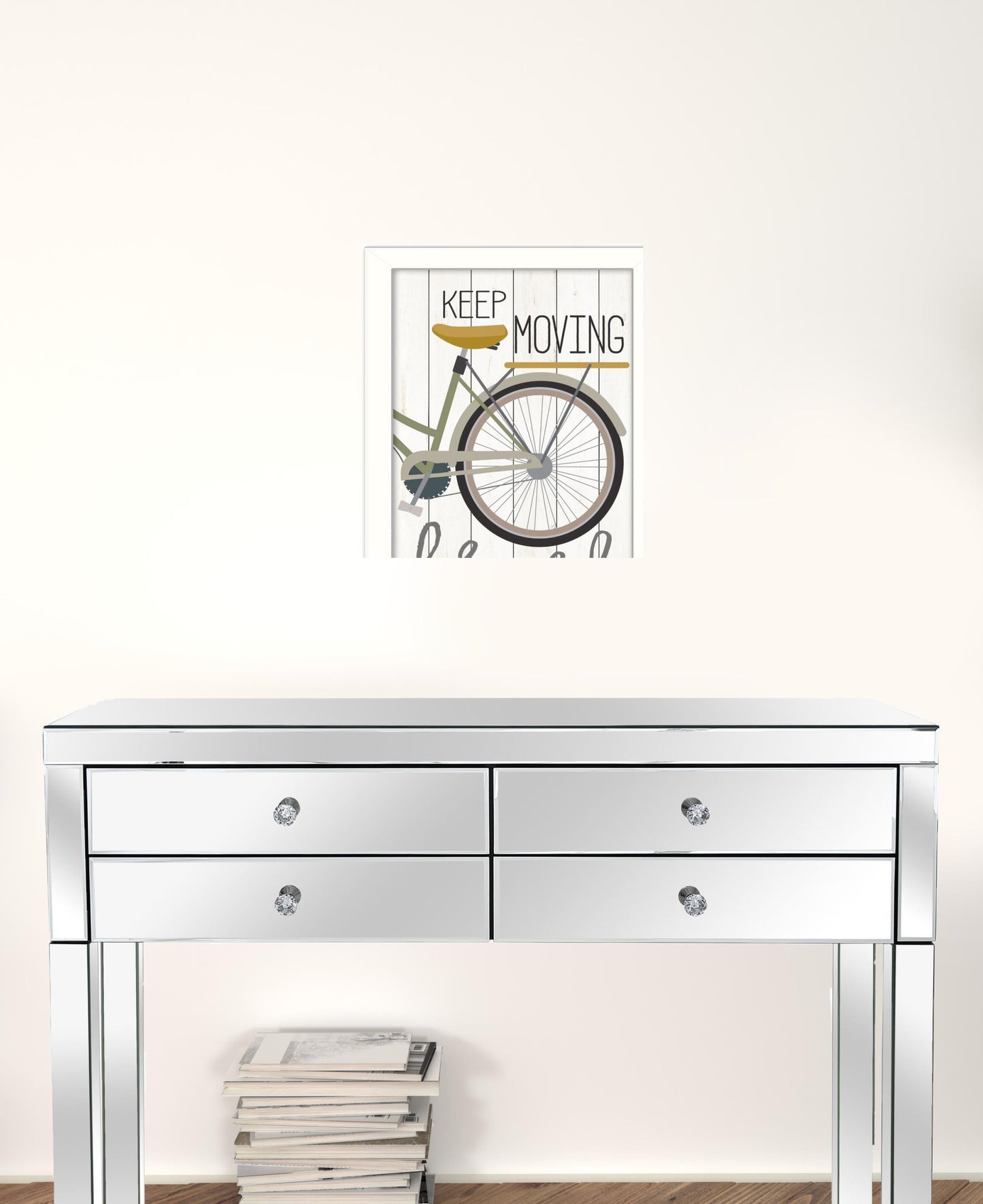 Set Of Two Pedal It Out 3 White Framed Print Wall Art