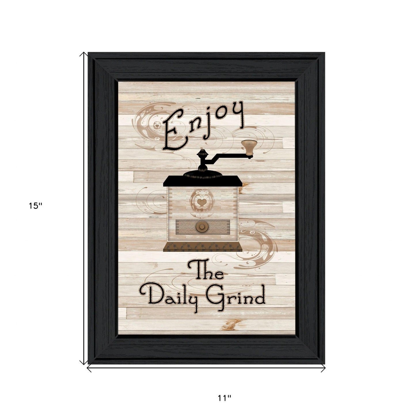 The Daily Grind 2 Black Framed Print Wall Art