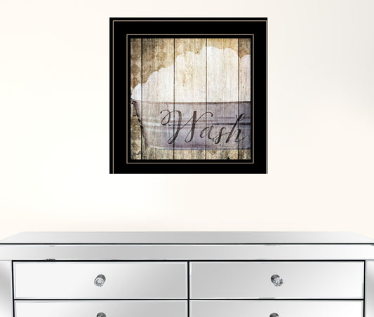 Wash 2 Black Framed Print Wall Art