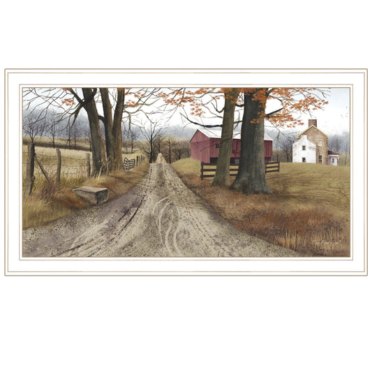 The Road Home 8 White Framed Print Wall Art