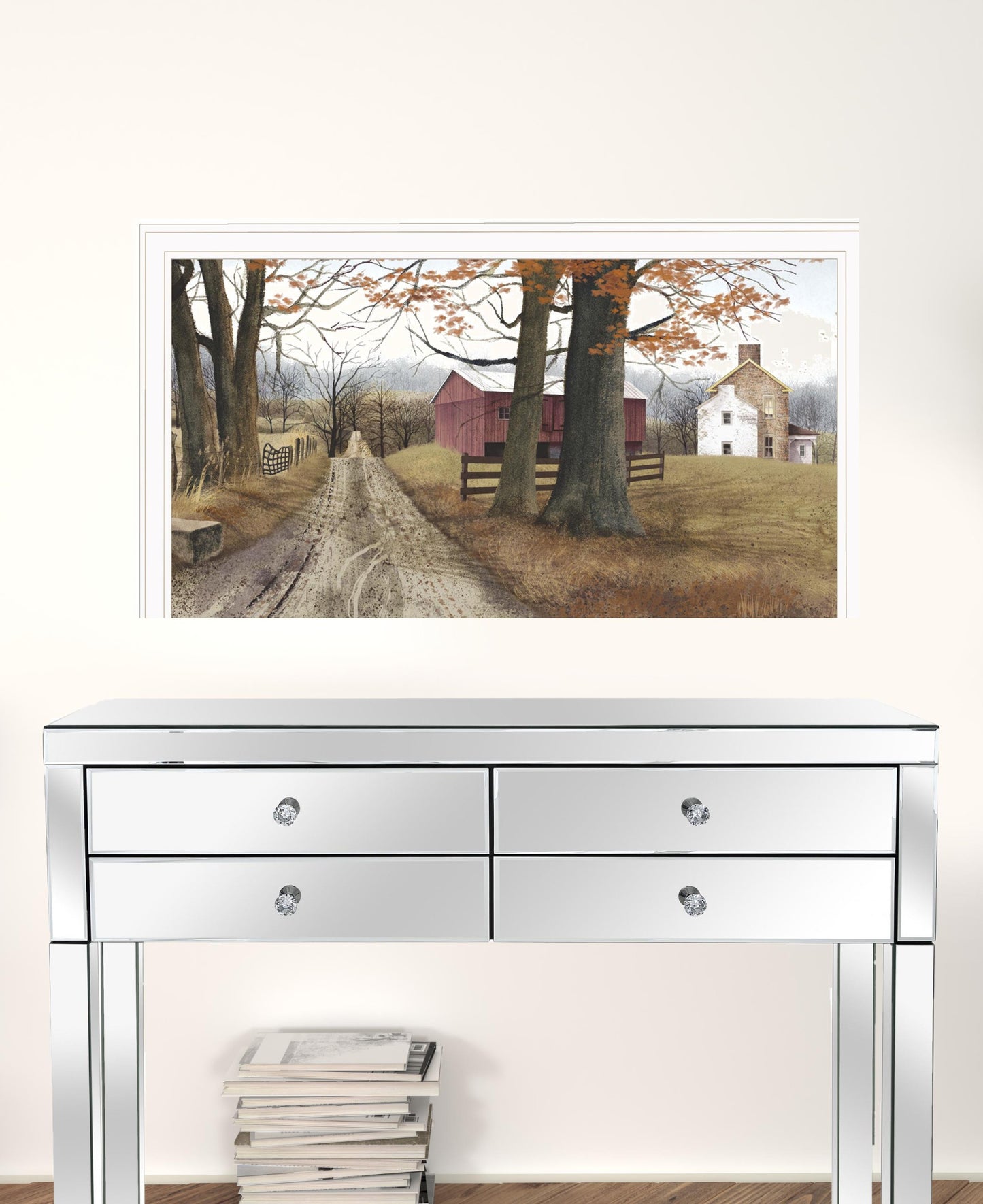 The Road Home 14 White Framed Print Wall Art