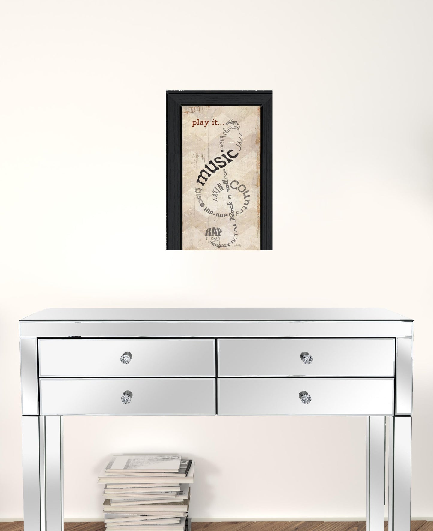 Set Of Two Music 8 Black Framed Print Wall Art