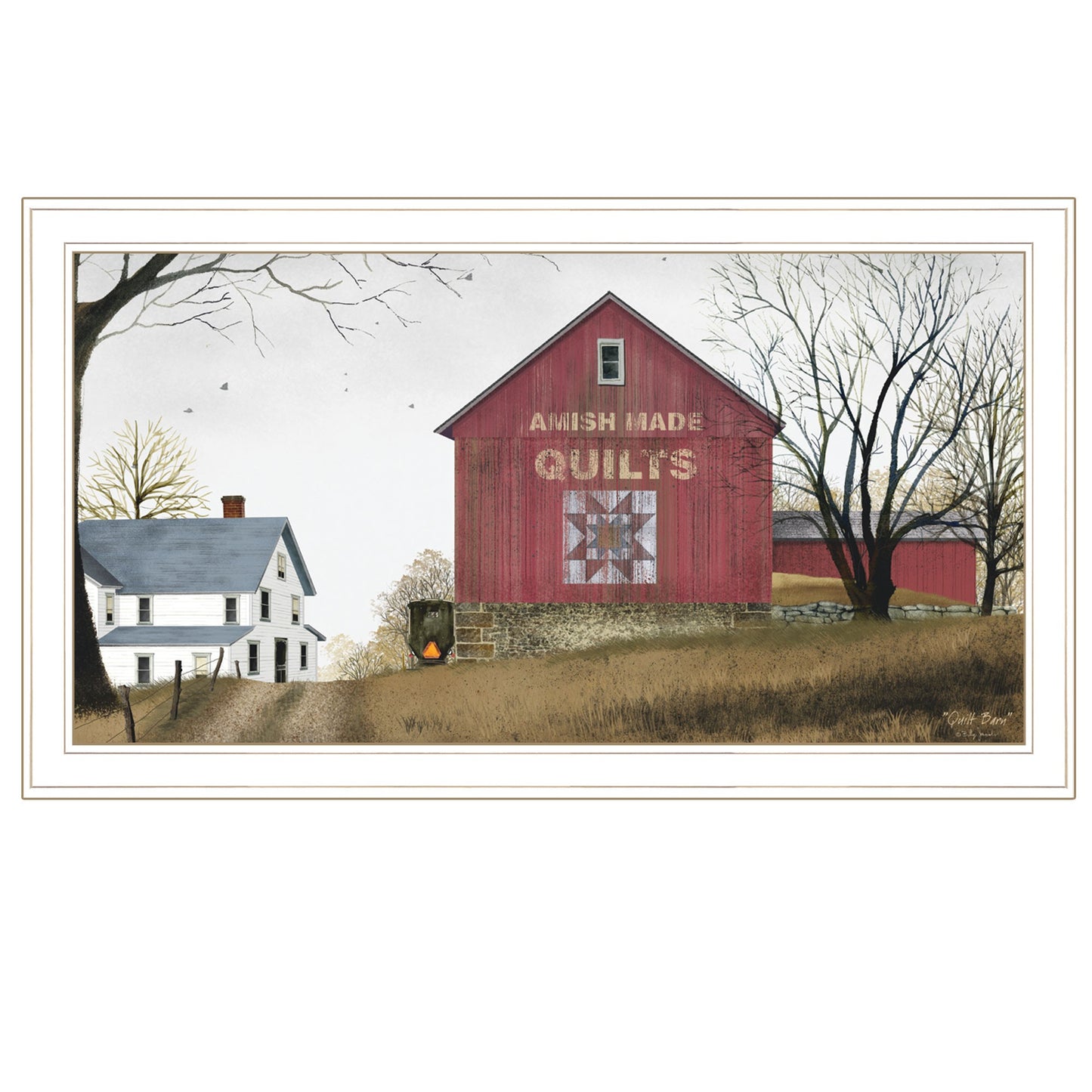 The Quilt Barn 4 White Framed Print Wall Art