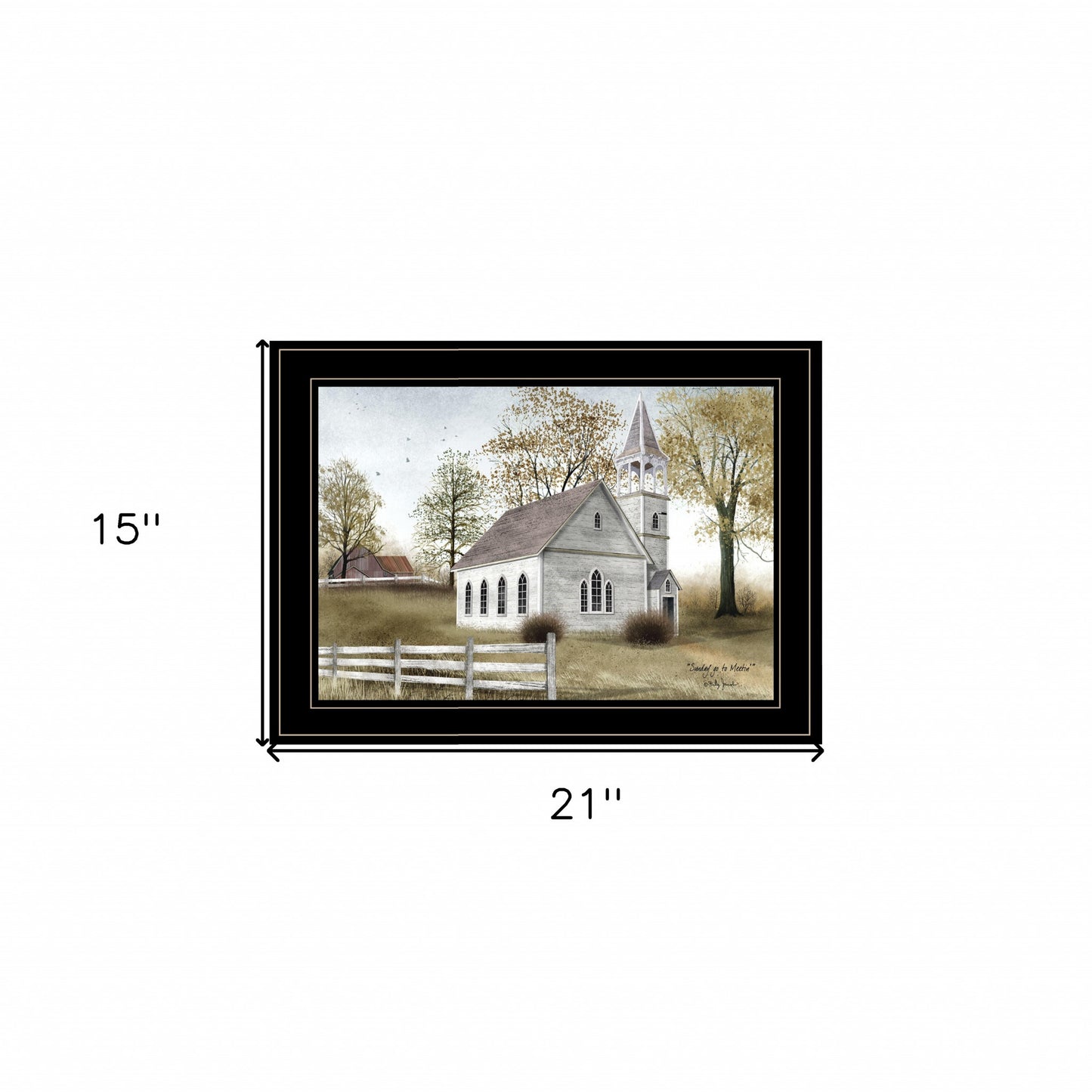 Sunday Go To Meetin 3 Black Framed Print Wall Art