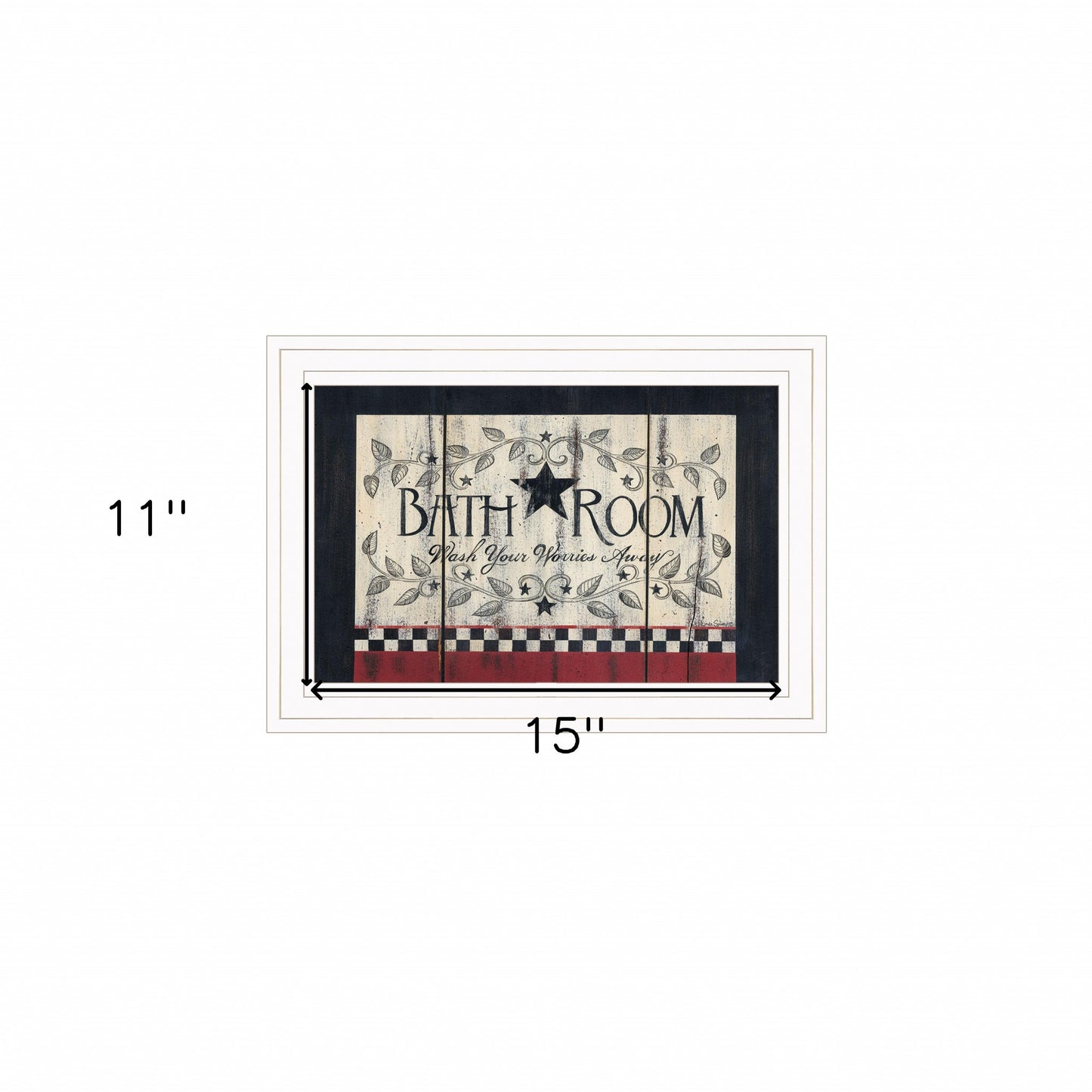 Bathroom 2 White Framed Print Wall Art