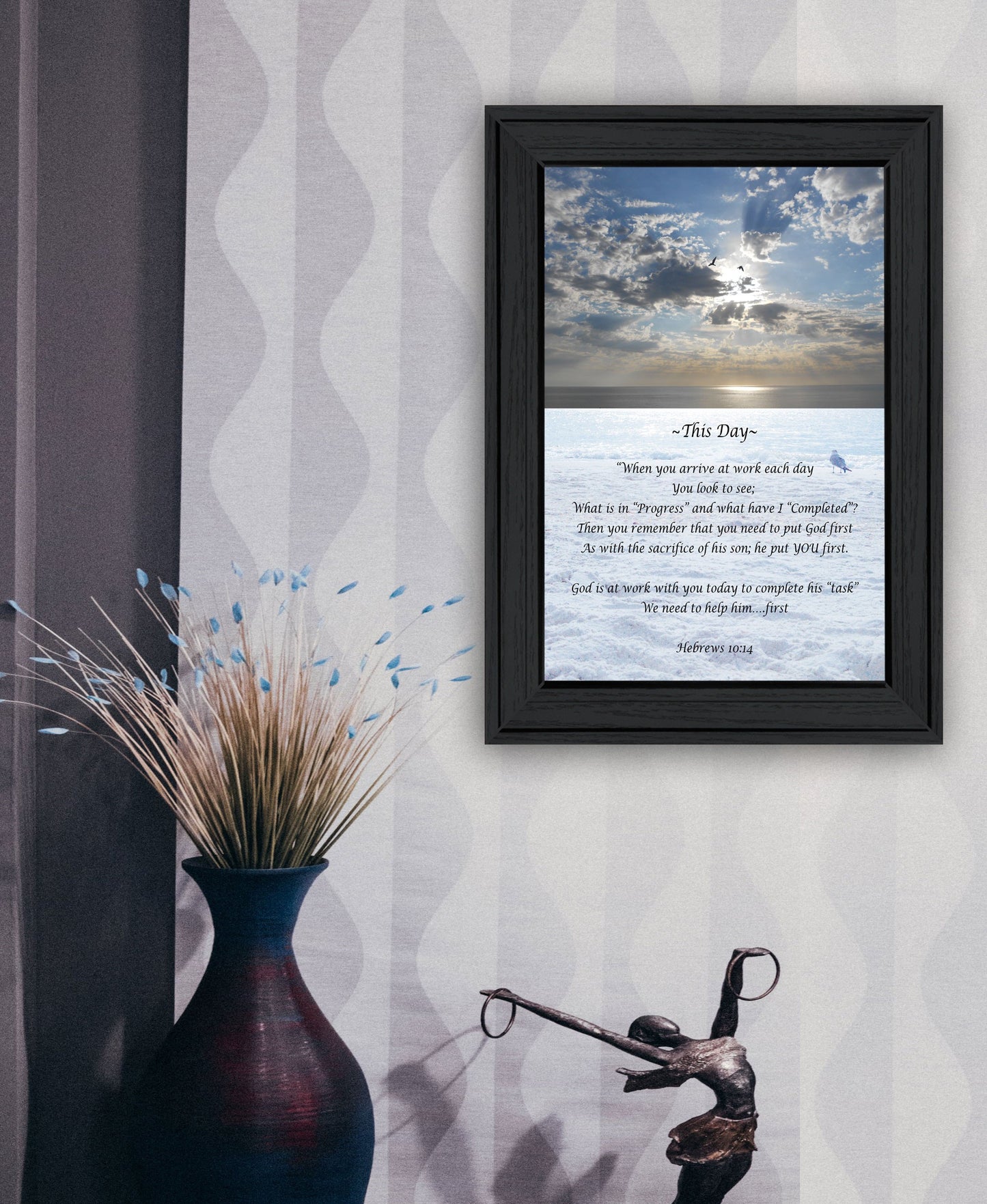 This Day 2 Black Framed Print Wall Art