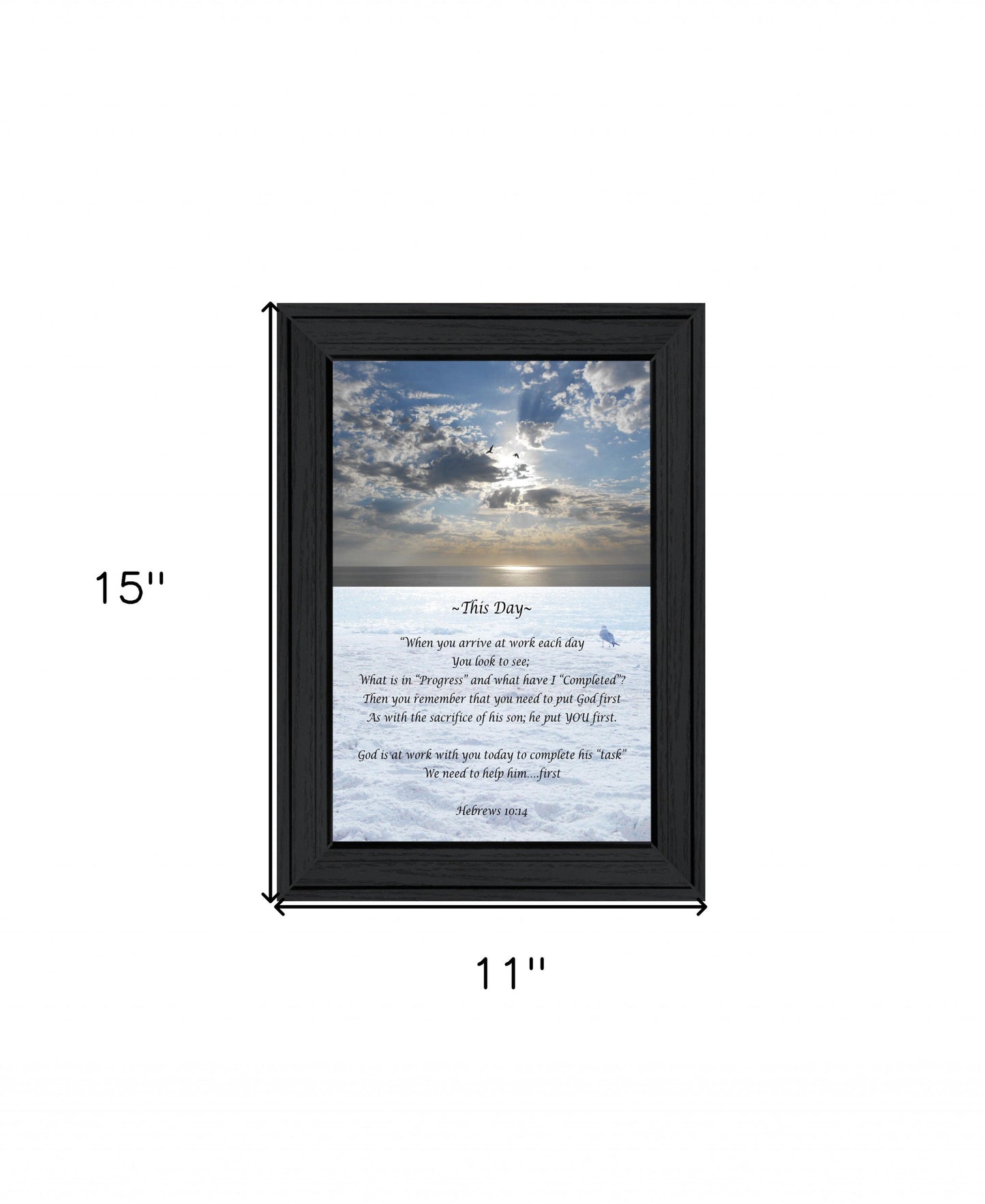 This Day 2 Black Framed Print Wall Art