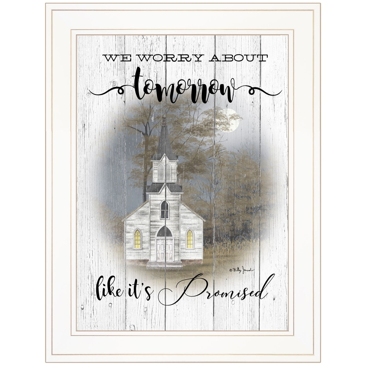 Tomorrow 1 White Framed Print Wall Art