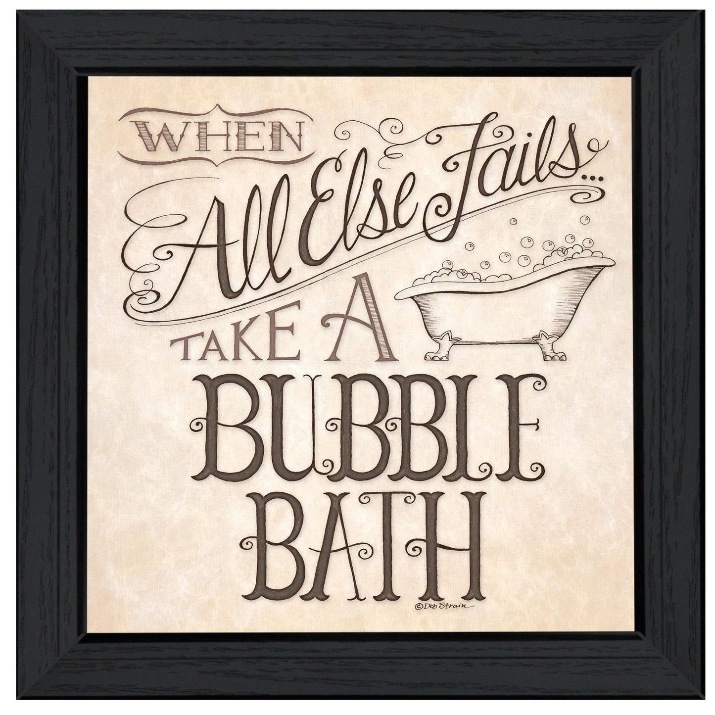 When All Else Fails 4 Black Framed Print Wall Art