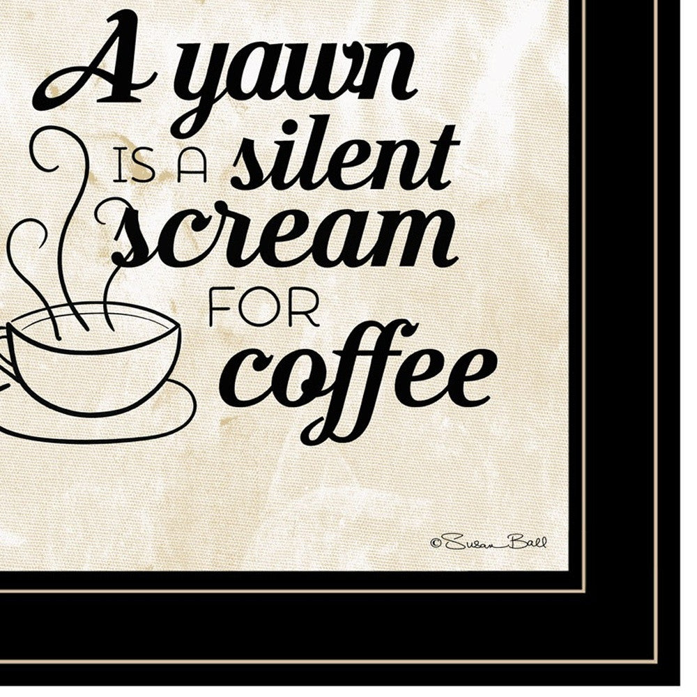 Set Of Two All You Need Is Coffee 2 Black Framed Print Wall Art