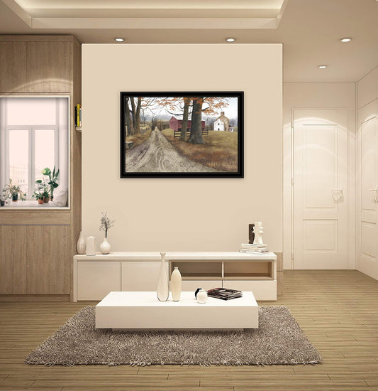 The Road Home 15 Black Framed Print Wall Art