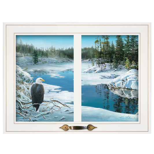 The Lookout 3 White Framed Print Wall Art