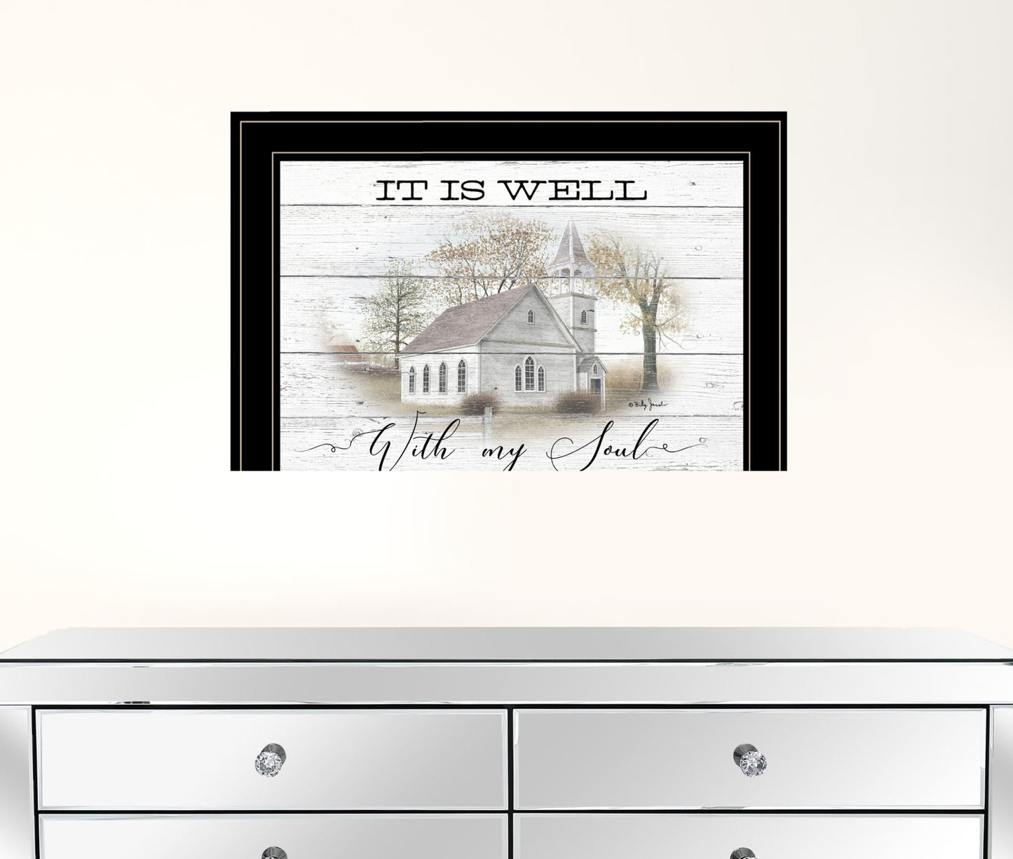 It Is Well 2 Black Framed Print Wall Art