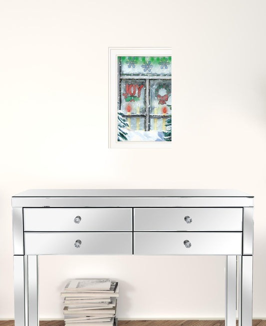 Christmas Joy 1 White Framed Print Wall Art