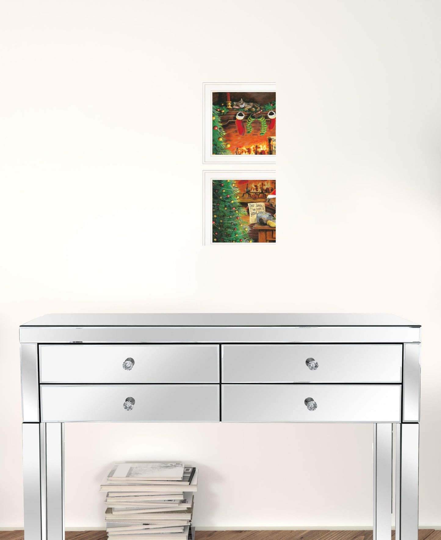 Set Of Two Ive Been A Good Boy 1 White Framed Print Wall Art