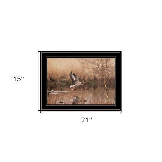 Fly Away 5 Black Framed Print Wall Art