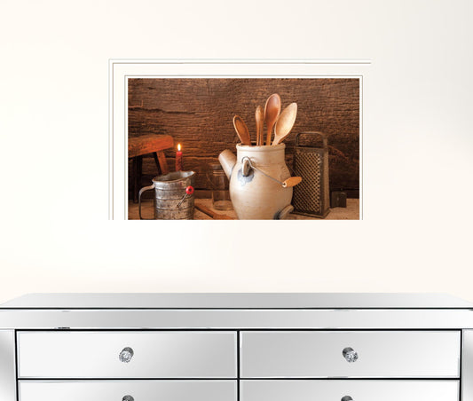 Grandmas Kitchen Tools 2 White Framed Print Kitchen Wall Art
