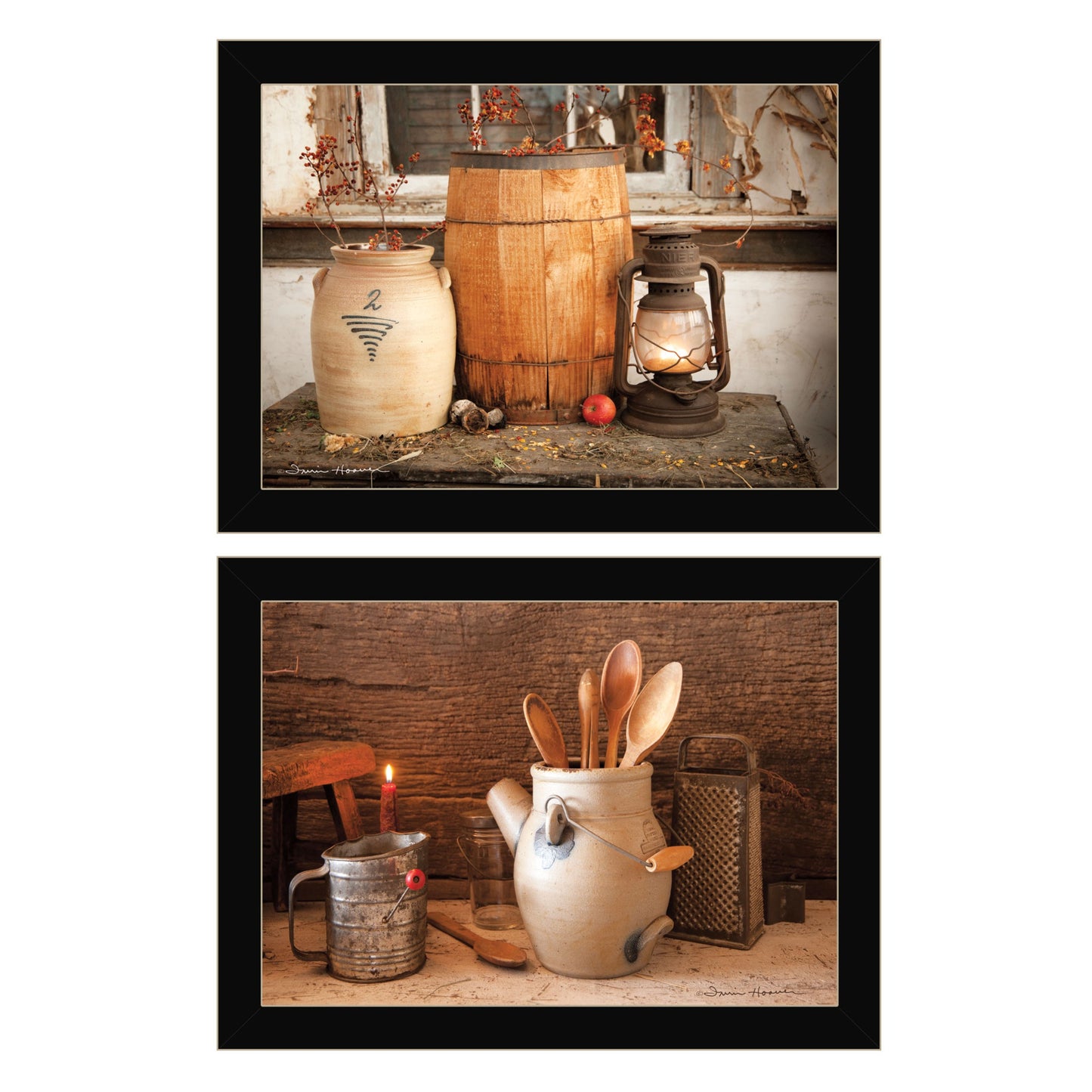 Set Of Two The Nail Keg 6 Black Framed Print Wall Art