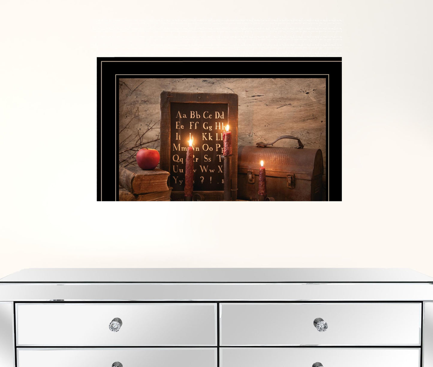 School Nights 3 Black Framed Print Wall Art