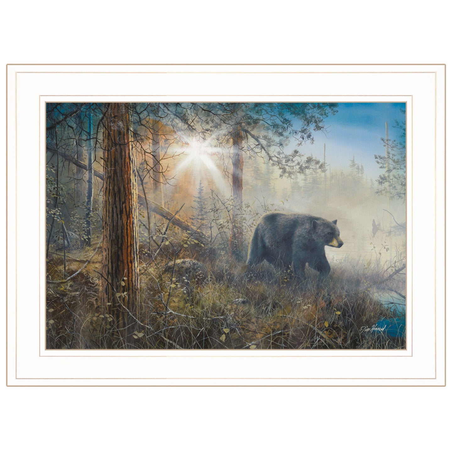 Shadow In The Mist Collection 1 White Framed Print Wall Art