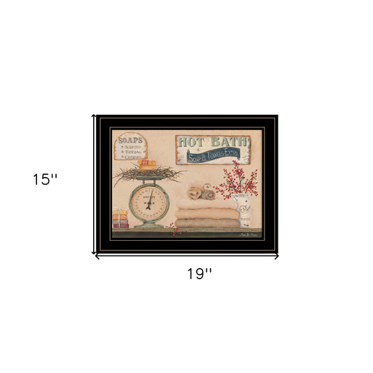 Hot Bath 17 Black Framed Print Wall Art