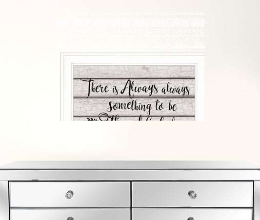 Always Thankful 2 White Framed Print Wall Art