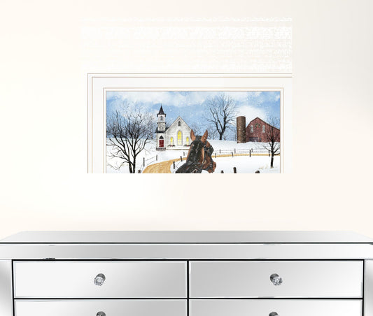 Sleigh Bells Ring 2 White Framed Print Wall Art