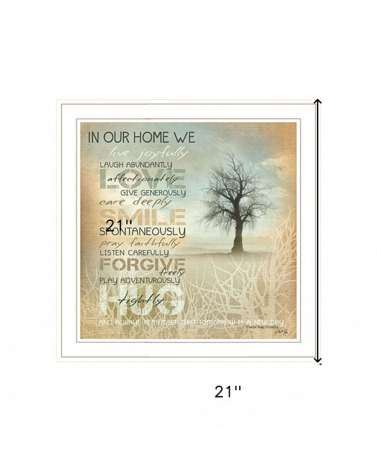 In Our Home 3 White Framed Print Wall Art