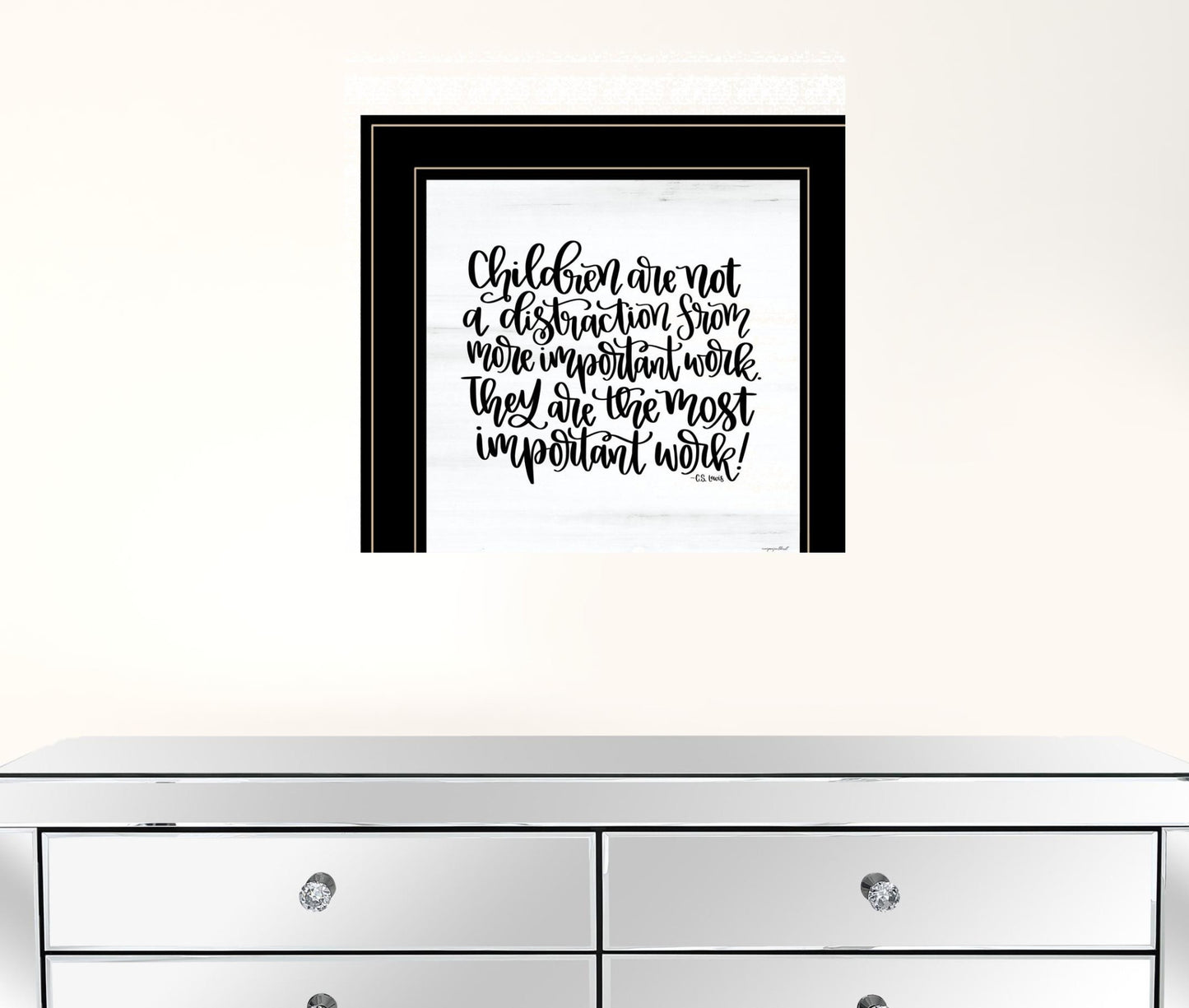 The Most Important Work 4 Black Framed Print Wall Art