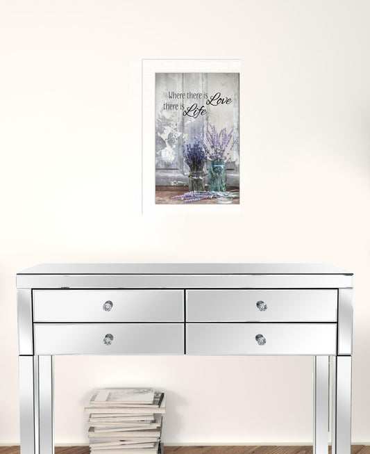 Where There Is Love 1 White Framed Print Wall Art