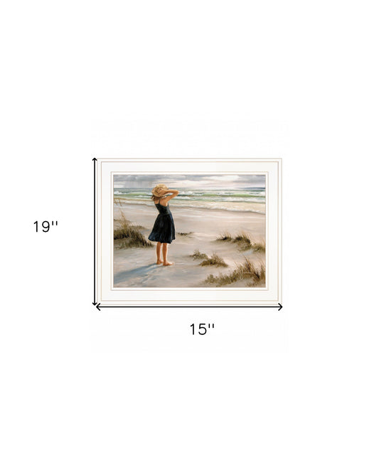 Black Dress 1 White Framed Print Wall Art