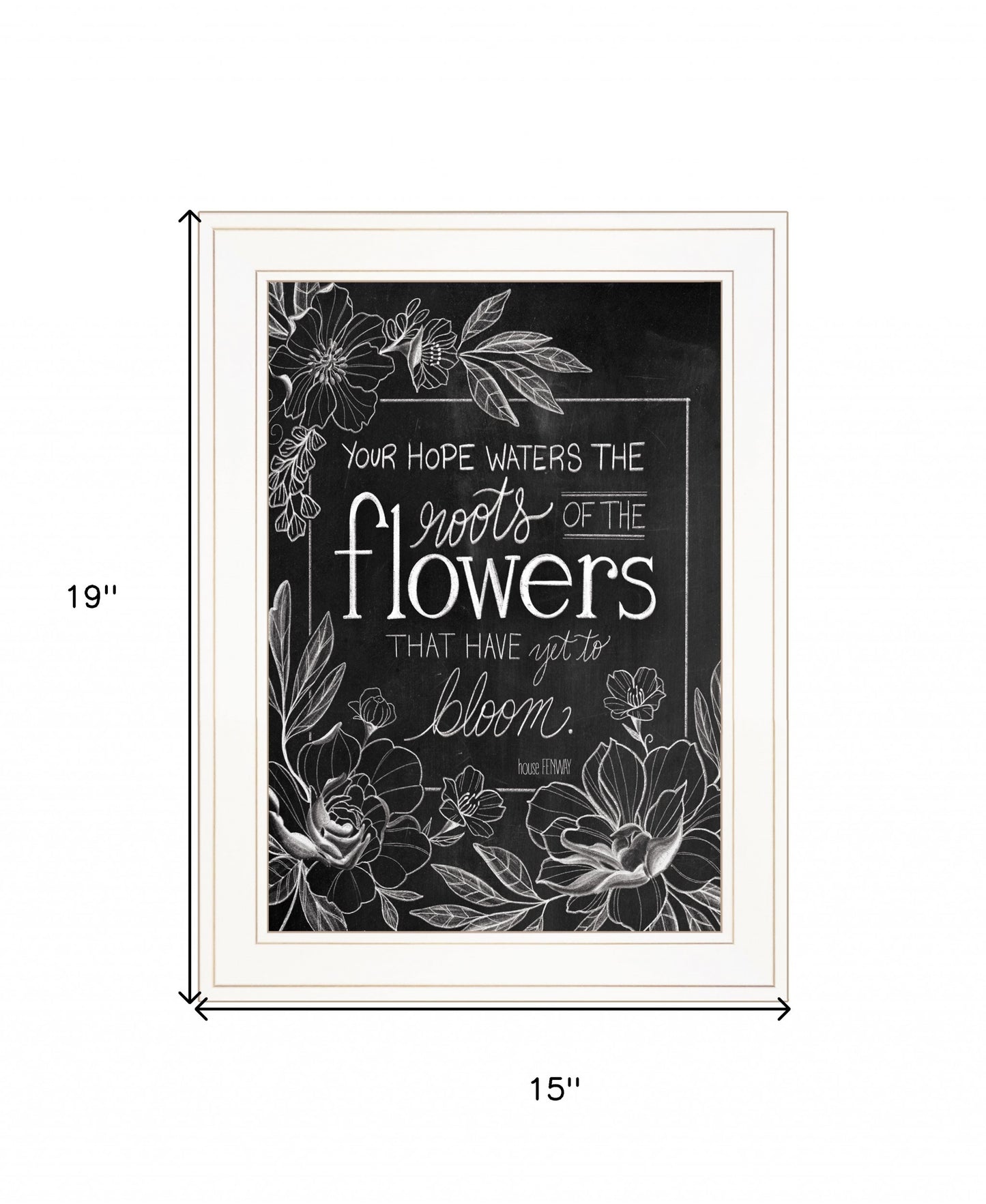 Yet To Bloom 3 White Framed Print Wall Art