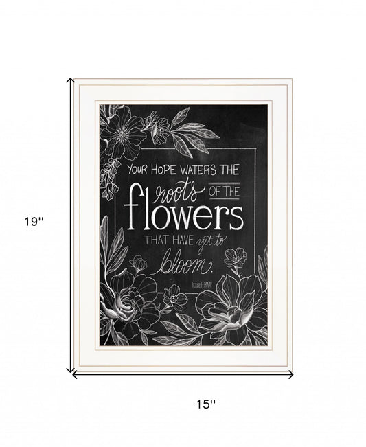 Yet To Bloom 3 White Framed Print Wall Art