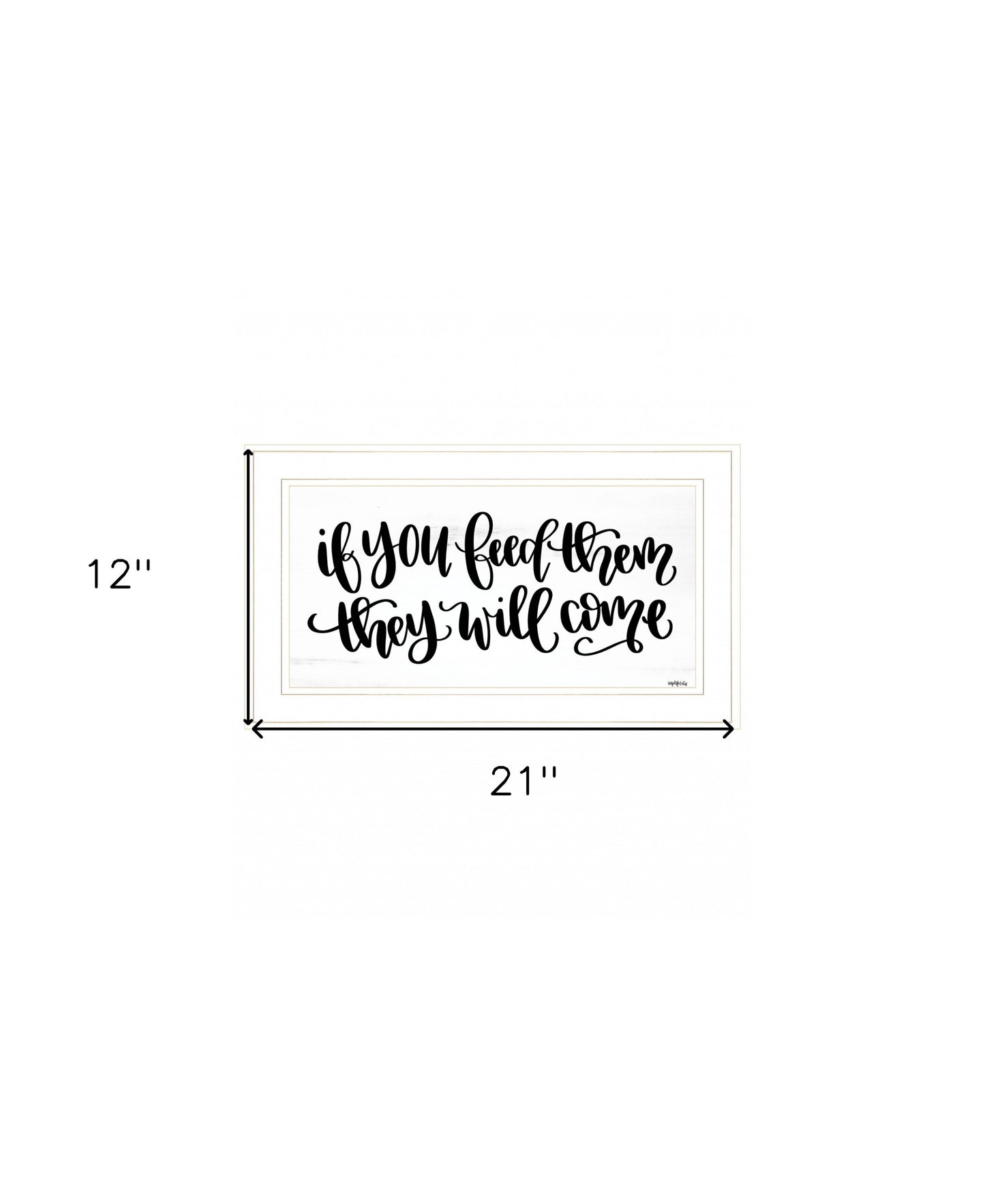 If You Feed Them 1 White Framed Print Wall Art