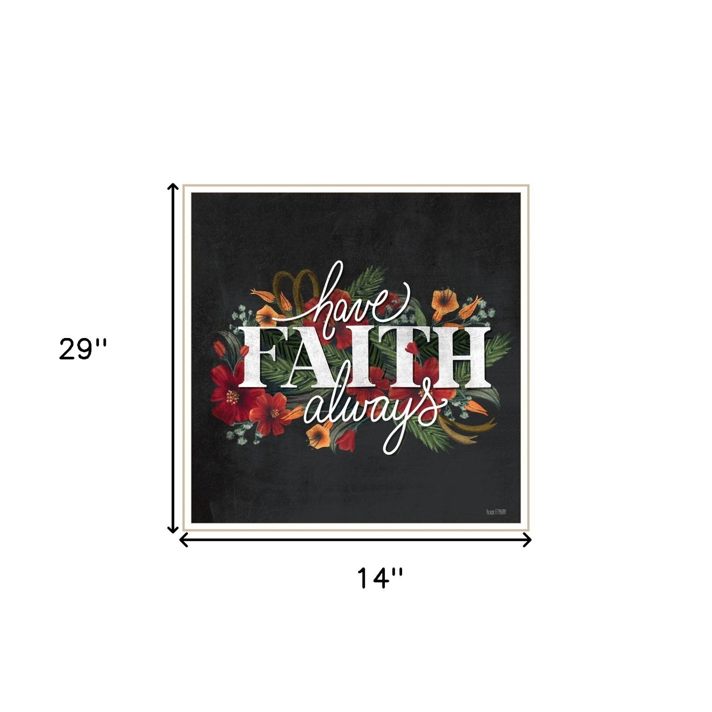 Set Of Two Cherish And Have Faith 3 White Framed Print Wall Art