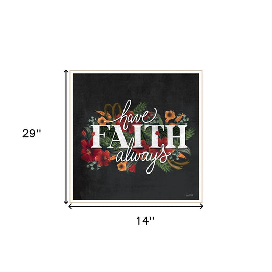 Set Of Two Cherish And Have Faith 3 White Framed Print Wall Art