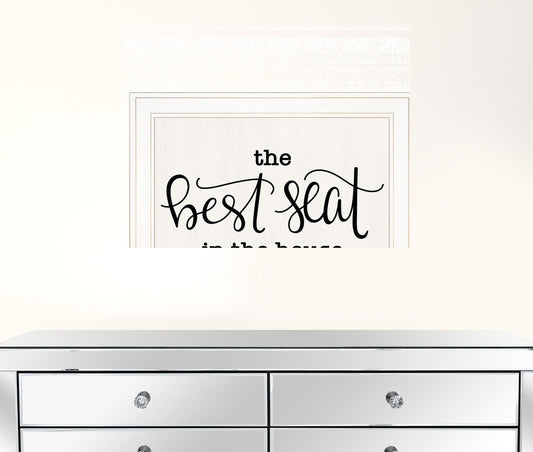 The Best Seat In The House 1 White Framed Print Wall Art