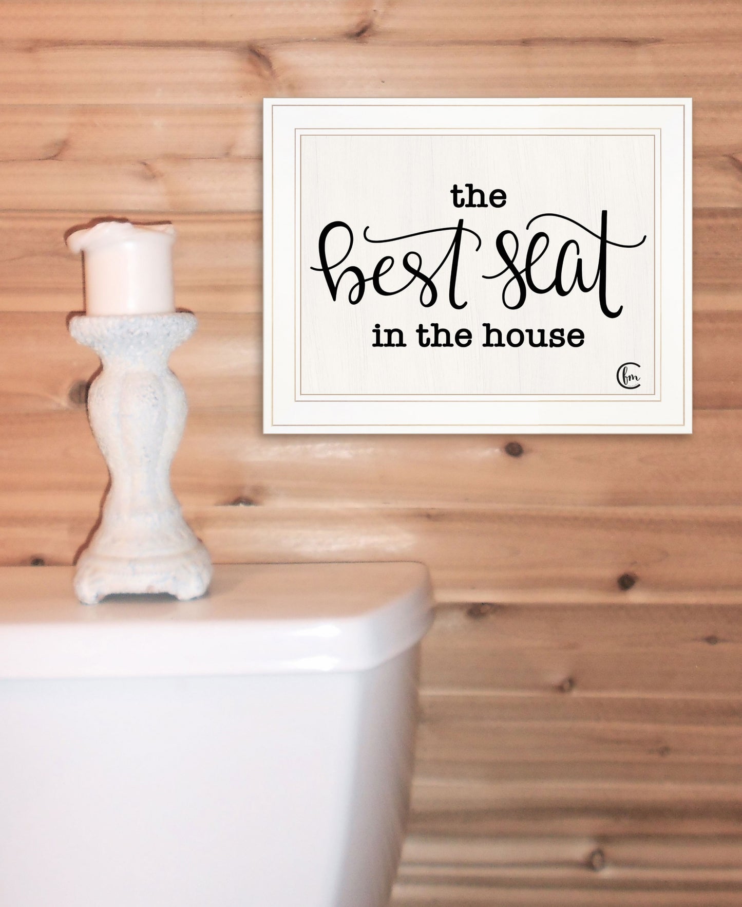 The Best Seat In The House 1 White Framed Print Wall Art